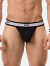 Suspender Top - Schwarz/Weiss