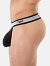 Suspender Top - Schwarz/Weiss