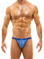 Trapped Camo Tanga Brief - Blau