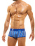 Trapped Camo Trunk Boxer - Blau