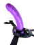 Umschnalldildo - RGB Sex Harness & Dildo - Schwarz/Lila