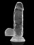 XRAY - Clear Cock with Balls 15.5 cm