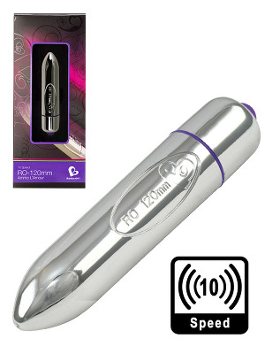 10 Speed RO-120mm Bullet Vibrator - chrome