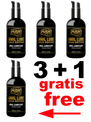 3 + 1 PUSH Anal Lube Silikon Gold Edition 250 ml