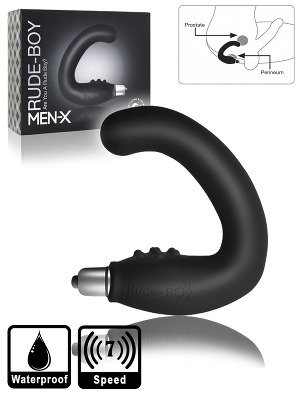 7 Speed Rude Boy Prostata Massager - schwarz