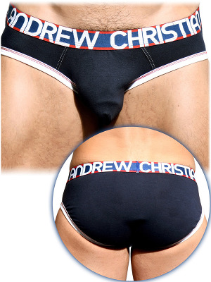 Almost Naked Cotton Brief - Navy