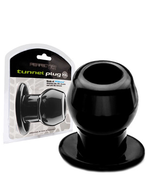 Ass Tunnel Plug schwarz - Extra Large