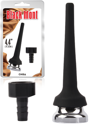 Black Mont - Tapered Silicone Enema Attachment