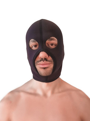 Brutus Neoprene Face Fucker Hood - Schwarz