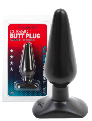 Classic Butt Plug - medium black