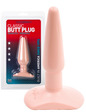 Classic Butt Plug - small white