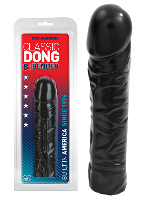 Classic Dong 8 inch Bender - black