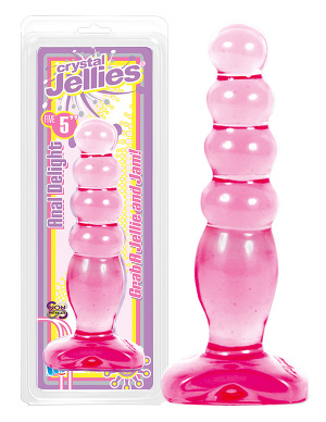 Crystal Jellies Dildo Anal Delight  - Farbe pink