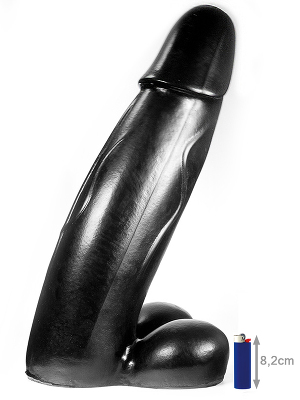 Dark Crystal Black Extreme! Large Dildo DC33