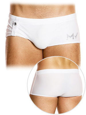 Diamonds Swim Brazil Cut Boxer - Weiss