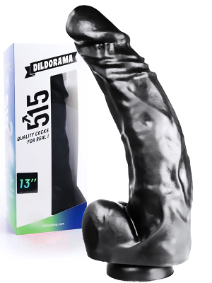 Dildorama 515 line XXL Dildo 13 inch Suction - Black