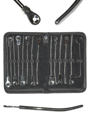 Edelstahl Penisstbe Set Deluxe 13 Stck