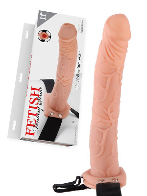 Fetish Fantasy - 11 inch Hollow Strap-On - Flesh