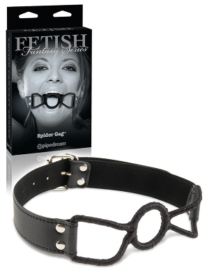 Fetish Fantasy - Spider Gag mit Vinylriemen - Schwarz kaufen