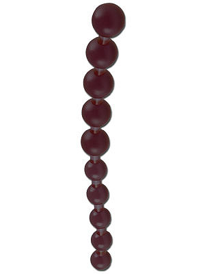 Jumbo Jelly Thai Beads - Schwarz