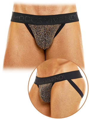 King Cheetah Jockstrap - Rose Gold
