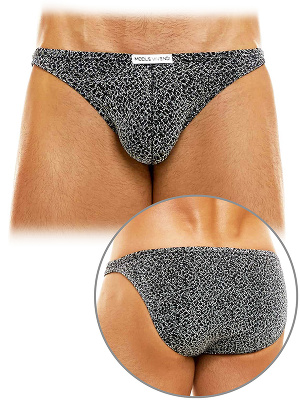 King Cheetah Low Cut Brief - Gun Metal