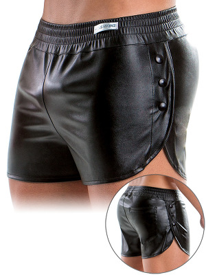 Leather Short - Schwarz