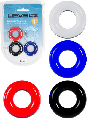 Levelz - Multi-color Cockring Set