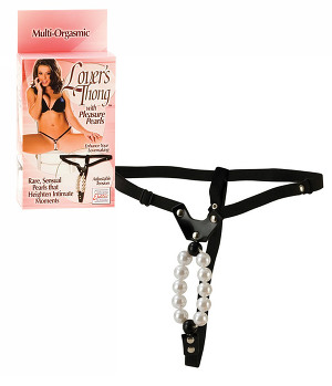 Lovers Thong with Pleasure Pearls