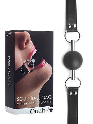 Mundknebel - Solid Ball Gag Black