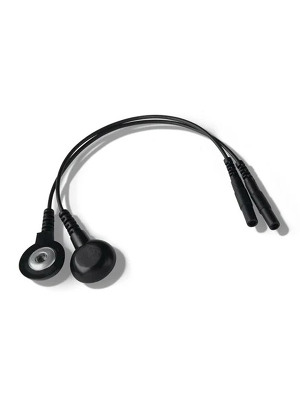 Mystim Adapterkabel, 4mm male Druckknopf zu 2mm Stecker-Buchse