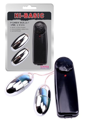 Power Bullet Vibrator mit 2 Vibro-Eier