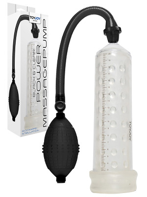 Power Massage Pump mit Sleeve - Clear