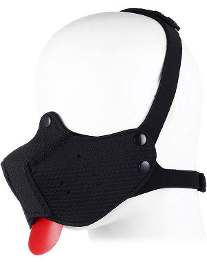 Puppy Play Neoprene Muzzle - Schwarz