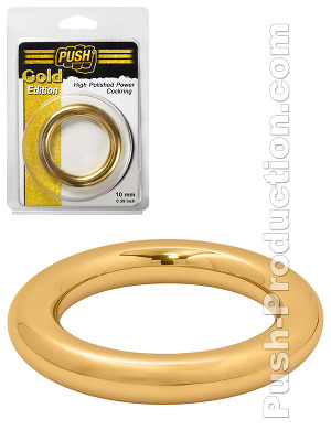 Push Gold Edition - High Polished Power Cockring, B-Ware - 55mm
