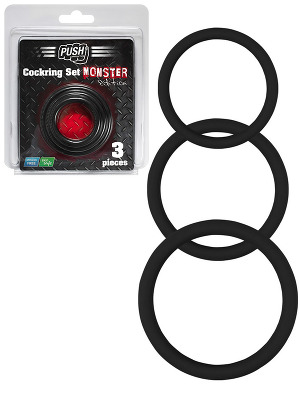 Push Monster - Silikon Cockring Set