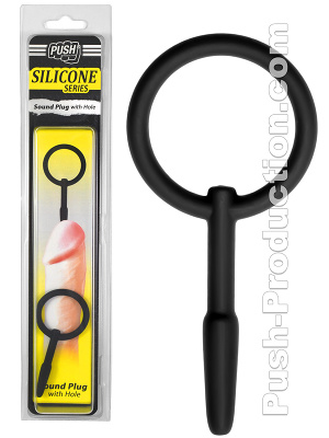 Push Silicone - Dilator Sound Plug mit Loch