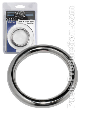 Push Steel - High Polished Power Cockring - 8mm, B-Ware - 50mm