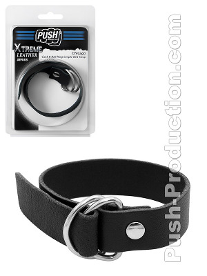 Push Xtreme Leather - Chicago Cock & Ball Simple Belt Strap