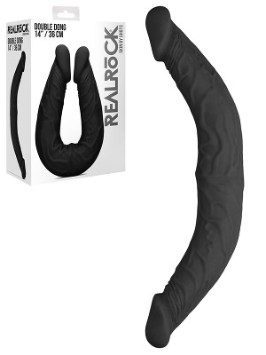 RealRock - Double Dong 14 inch - Schwarz