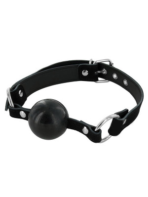 Rubber Ball Gag 50 mm mit Lederriemen