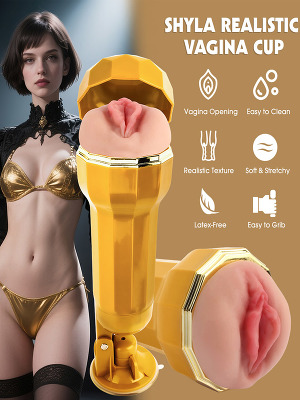 Shyla Realistic Vagina Vibrating Cup