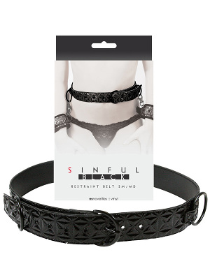 Sinful Restraint Belt S/M Black