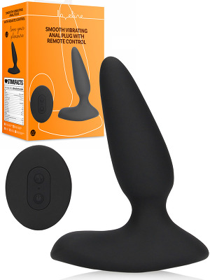 Smooth Vibrating Anal Plug with Remote Control