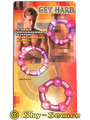 Stay Hard Silicon Rings - pink