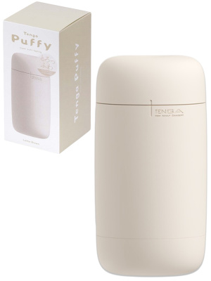 Tenga - Puffy Soft Masturbator Latte Brown