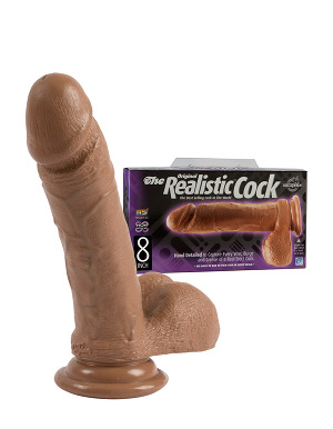 The Original Realistic Cock 8 inch - braun