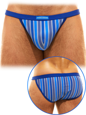 Trapped Camo Tanga Brief - Blau