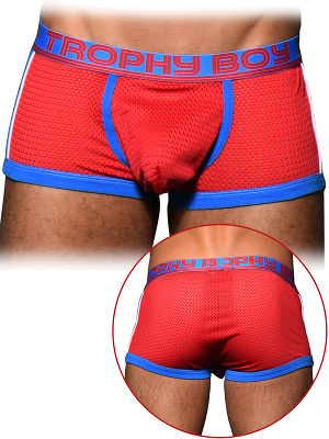 Trophy Boy Mesh Boxer - Rot