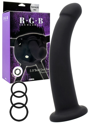 Umschnalldildo - RGB Sex Harness - 5.9" Bend Over Dildo